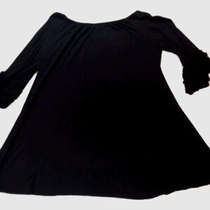 Women's Pink Coconut ‎ Brown Long Sleeve ruffled Dress Size Large